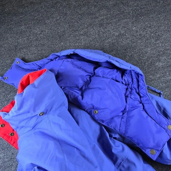Vtg Eddie Bauer Mens Blue Ski Puffer Jacket Premium Goose Down Gore-Tex Size L